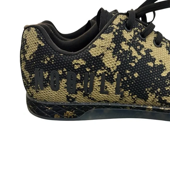 NOBULL Men's Pride Trainer Weightlifting Gym Shoe Sneaker Black Gold Splatter 13 - Picture 4 of 9